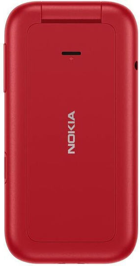 Nokia 2660 Flip Dual SIM Mobile with Buttons (English Menu) Red