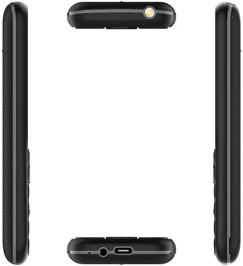 MyPhone 6410 Dual SIM Κινητό με Μεγάλα Κουμπιά (Αγγλικό) Μαύρο