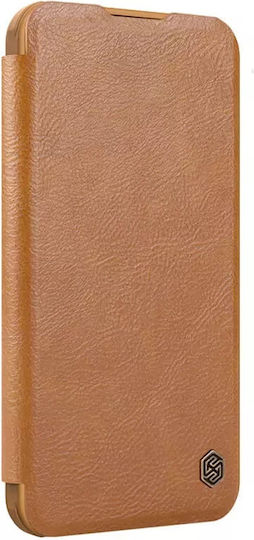 Nillkin Qin Prop Book Leather Brown (iPhone 16 Pro Max)