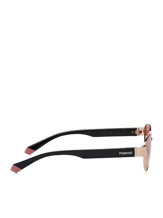 Polaroid Unisex Sonnenbrille mit Rosa Metall Gestell und Rosa Polarisiert Linse PLD6123S-EYR