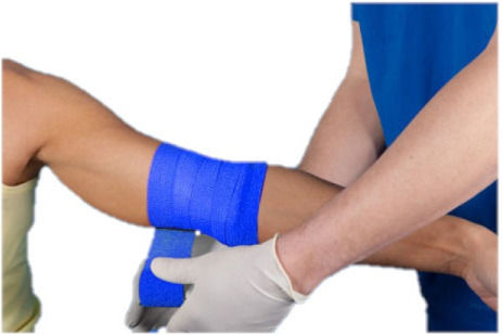 Nobamed Verband 450 x 5cm Blau