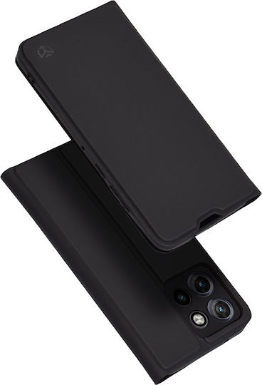 Techsuit Book Silicone / Synthetic Leather Black (Motorola Edge 50 Neo / Edge 60 Neo)