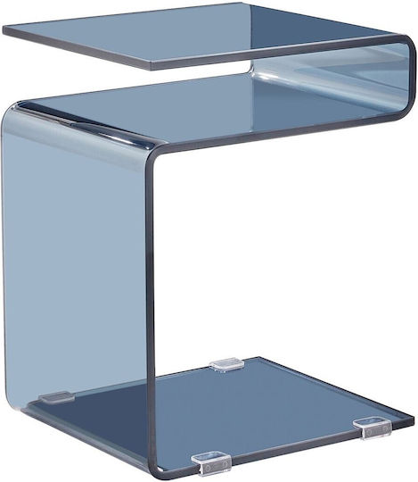 Beistelltisch Glasser Grau Offen Beistelltisch Glasser Grau Offen