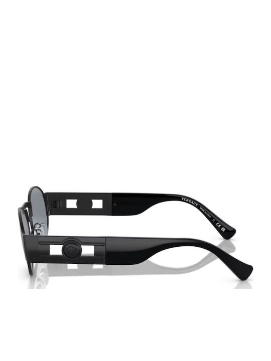 Versace Unisex Γυαλιά Ηλίου με Μαύρο Μεταλλικό Σκελετό και Μαύρο Φακό VE2264 1261/1