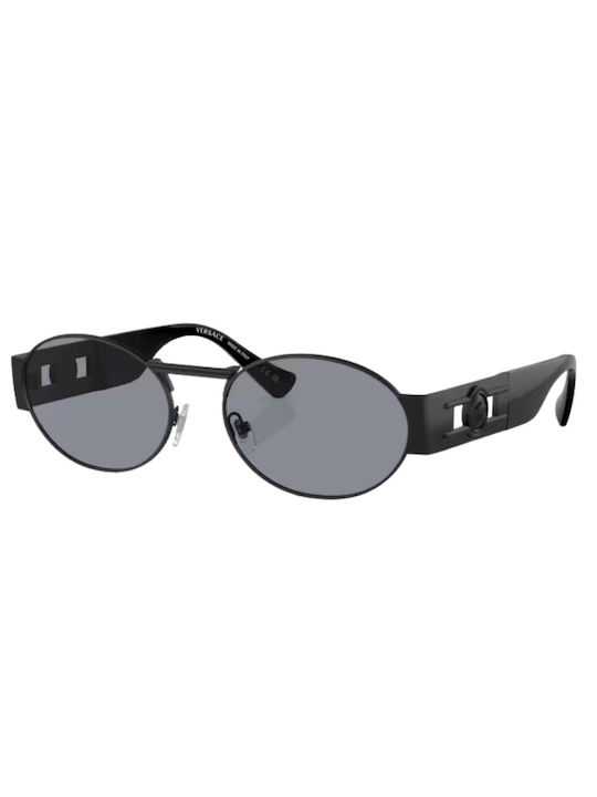 Versace Men's Sunglasses with Black Metal Frame and Black Lens VE2264 1261/1