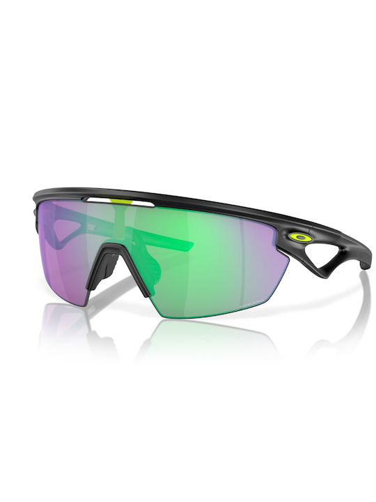 Oakley Bărbătești Ochelari de soare cu Negru Din plastic Cadru și Verde Oglindă Lentilă OO9403-08