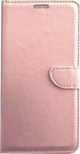 Husa eleganta magnetica Oem Book Smart pentru Xiaomi Redmi 5 Plus, culoare aurie roz