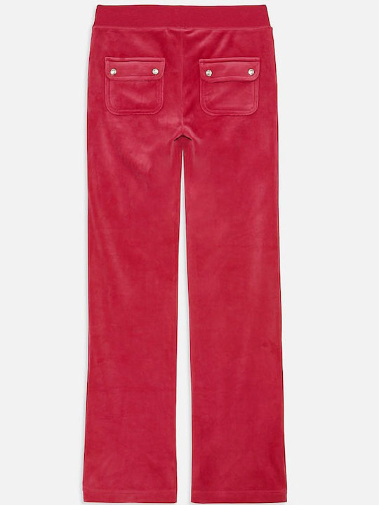 Jogginghose Jogger Samt Fuchsie