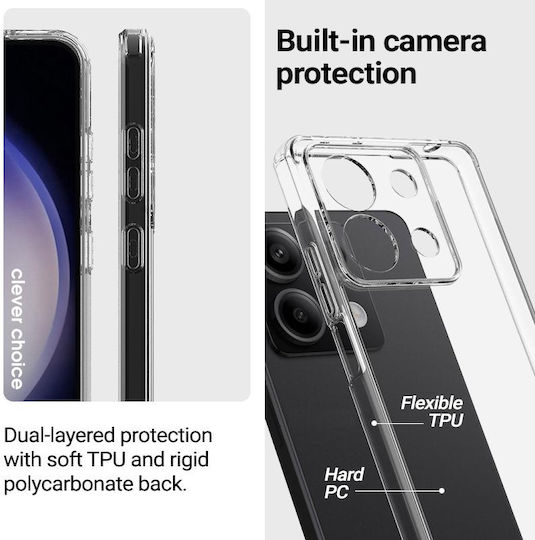 Crong Back Cover Plastic Transparent (Moto G73)