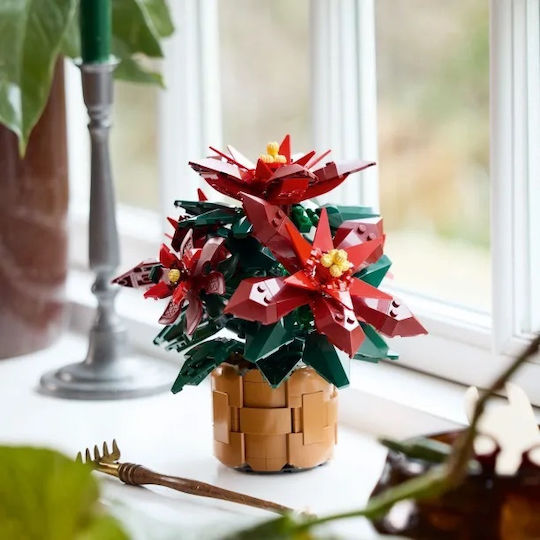 LEGO Botanical Collection Poinsettia για 18+ Ετών 608τμχ