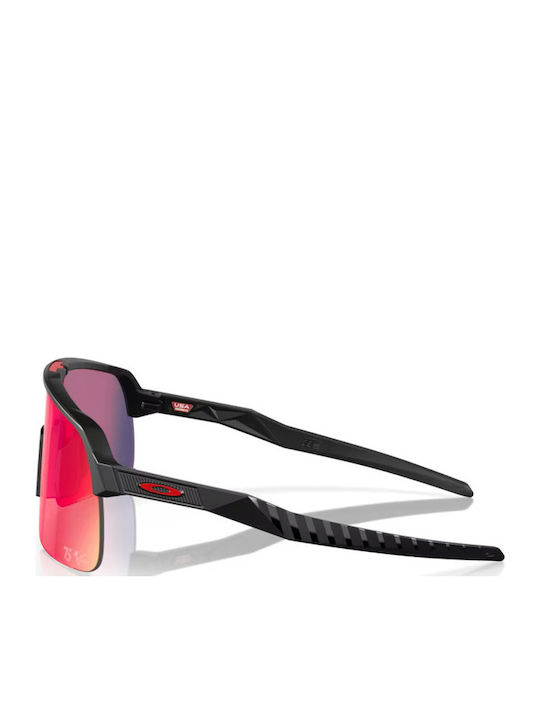Oakley Sutro Lite Unisex Sunglasses with Black Plastic Frame and Pink Mirror Lens OO9463-62