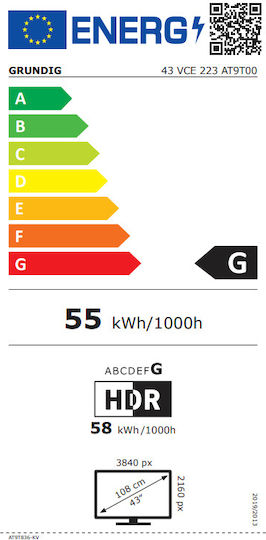 Grundig Smart Televizor 43" 4K UHD LED 43 VCE 223 (2023)