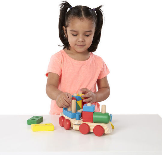 Melissa & Doug Bausteine Zug mit Bausteinen Holz