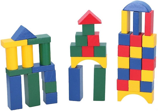 Marionette Wooden Toys Τουβλάκια Ξύλινα για 3+ Ετών 75τμχ