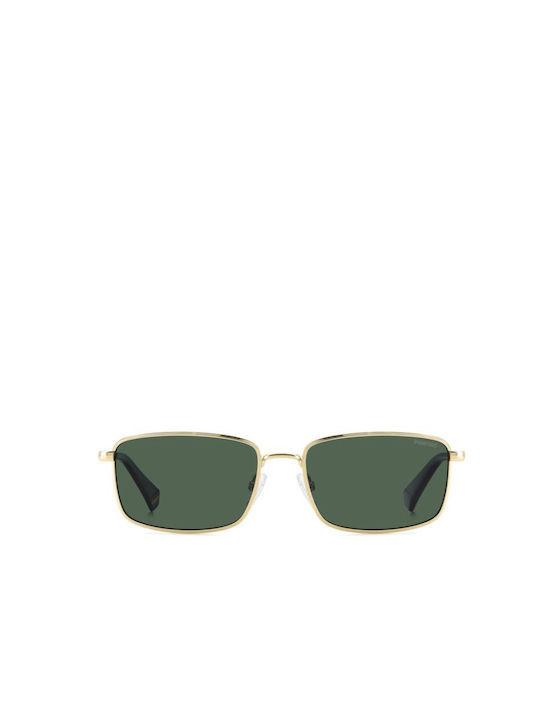 Polaroid Men's Sunglasses with Gold Metal Frame and Green Lens PLD6227/S/X J5G/01