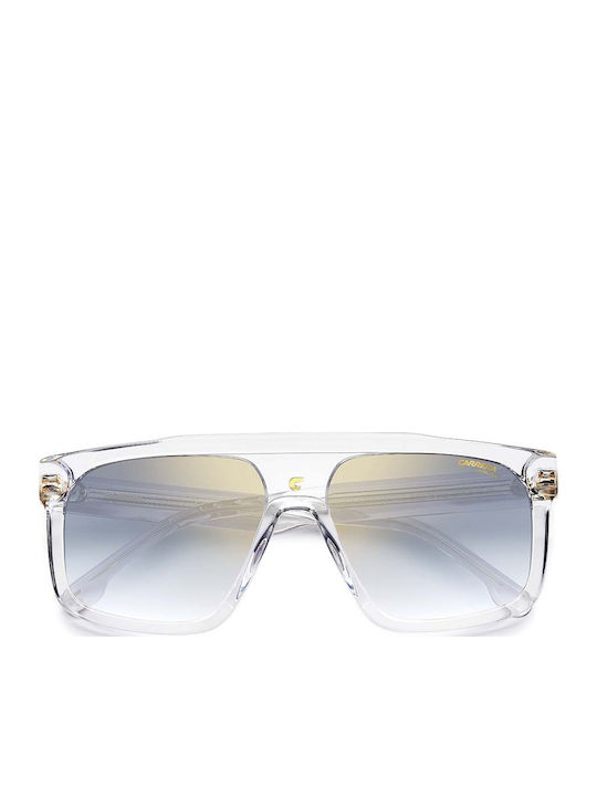 Carrera Unisex Sunglasses with Transparent Horn-Rimmed Frame and Grey Lenses 1061/S 900/1V