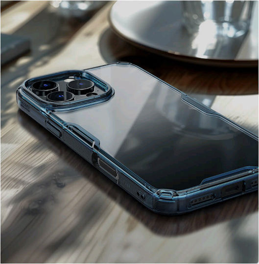 Nillkin Nature Tpu Pro Umschlag Rückseite Silikon mit Band Blau (iPhone 17 Pro Max / iPhone 17 Pro / iPhone 16 Pro Max)