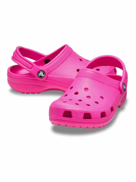 Crocs Classic Clog T Children's Anatomical Beach Shoes Fuchsia