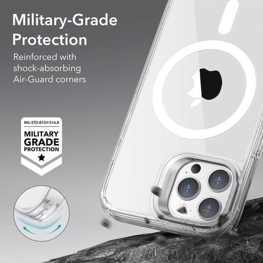 ESR Classic Kickstand Back Cover Silicon 1.3mm Magnetic Transparent (iPhone 14 Pro)