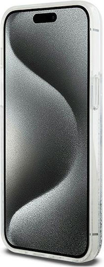 DKNY Liquid Back Cover Plastic / Silicon Alb (iPhone 15 Pro)