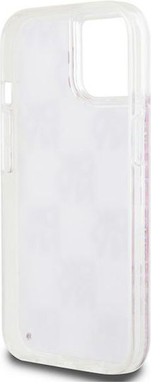 DKNY Liquid Glitter Checkered Pattern Back Cover Πλαστικό / Σιλικόνης Ροζ (iPhone 13)
