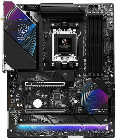 ASRock X870 Phantom Gaming Riptide WiFi Motherboard ATX με AMD AM5 Socket 90-MXBPP0-A0UAYZ