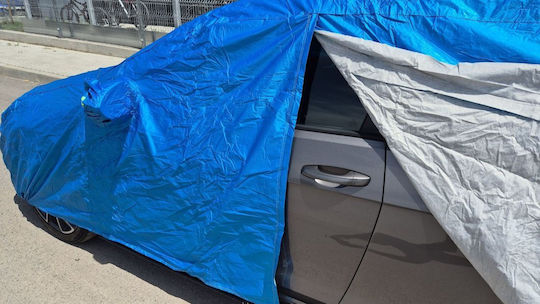 Covers for Car 406x165x119cm Waterproof Secured with Elastic