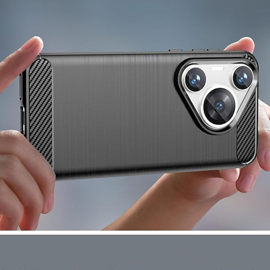 Techsuit Carbon Silikon Huawei Pura 70 Pro Blau