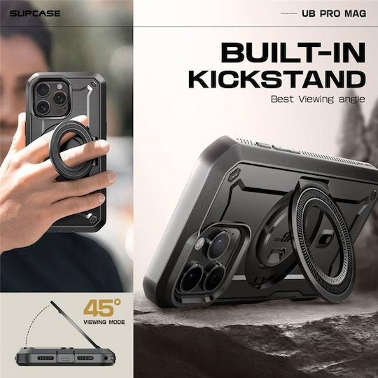 Supcase Unicorn Beetle Pro Mag Back Cover Plastic / Silicone 2mm Black (iPhone 16 Pro)