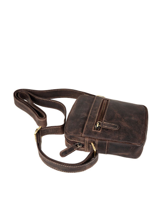 Leather Men's Bag Shoulder / Crossbody Brown