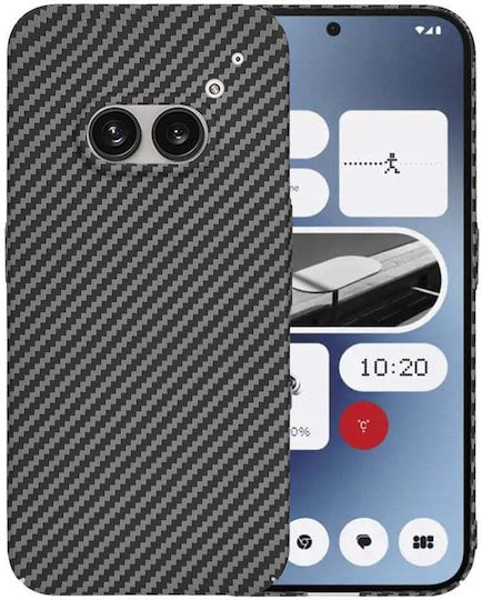 Techsuit Carbon Back Cover Negru (Nothing Phone (2a), Nothing Phone (2a) Plus)