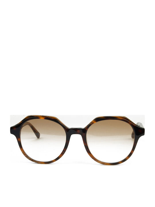 Scotch & Soda Sodra Women's Sunglasses with Brown Tartaruga Plastic Frame and Brown Gradient Lens SS7024 102