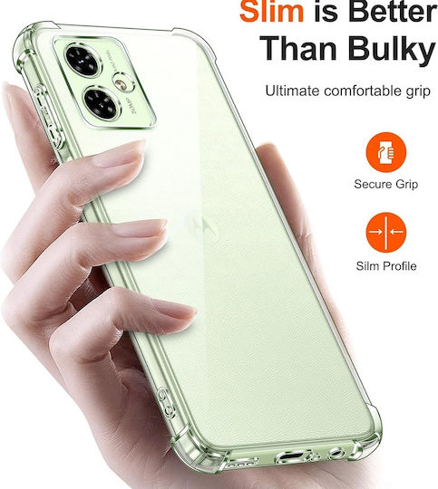 Techsuit Shockproof Clear Back Cover Silicone Transparent (Motorola Moto G55)