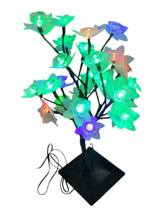 Christmas Decorative Illuminated Cherry Tree Natural Appearance 40cm Black Tree