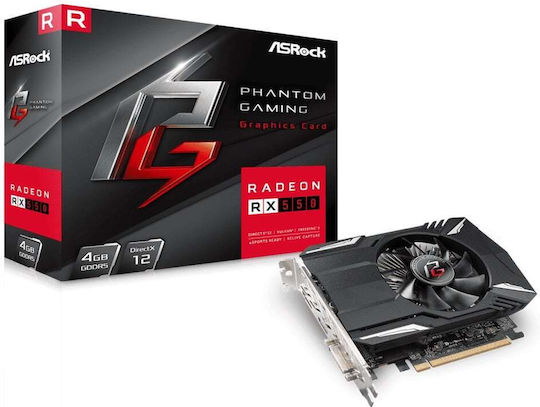 ASRock Radeon RX 550 4GB GDDR5 Phantom Grafikkarte