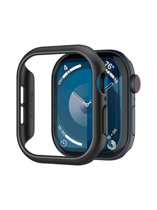 Spigen Thin Fit Plastikhülle in Schwarz Farbe für Apple Watch 10 42 mm