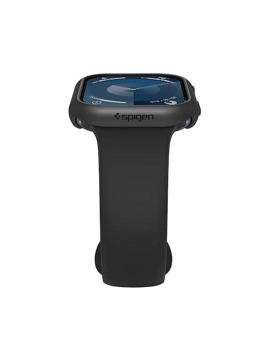 Spigen Thin Fit Plastikhülle in Schwarz Farbe für Apple Watch 10 42 mm