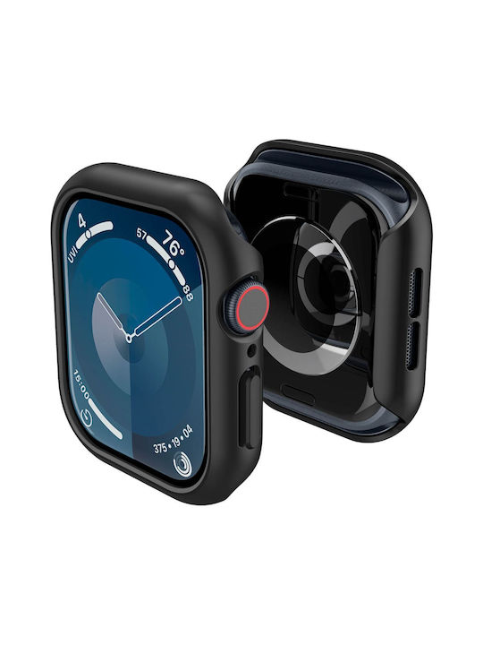 Spigen Thin Fit Plastikhülle in Schwarz Farbe für Apple Watch 10 42 mm