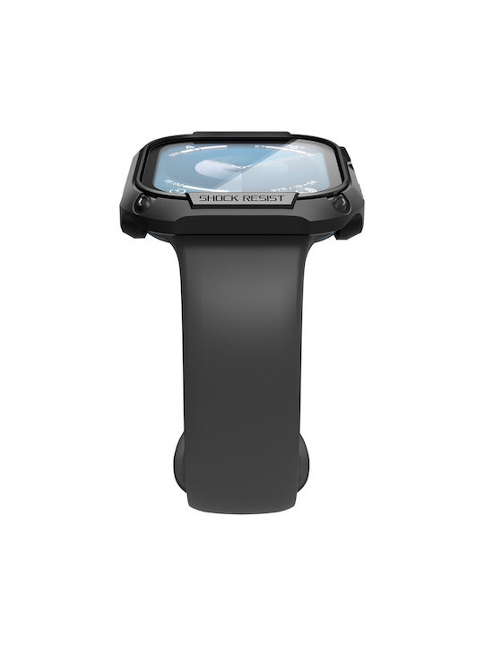 Spigen Tough Armor Plastic Case in Black color for Apple Watch Series 10 - 46mm