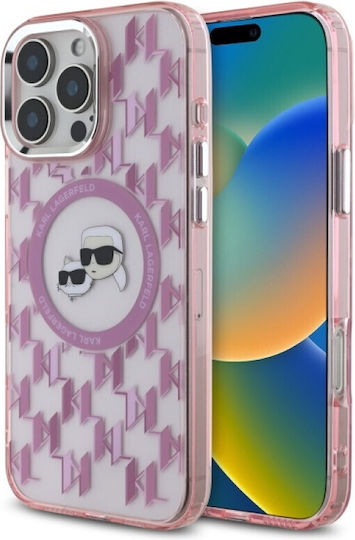 Karl Lagerfeld Back Cover Plastic Pink (iPhone 16 Pro)