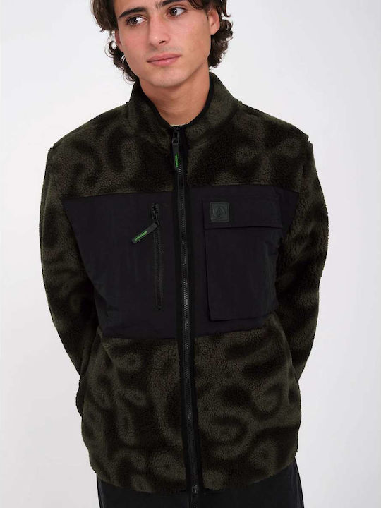 Ζεphyr Storm Stone Cardigan Fleece pentru Bărbați Multicolor
