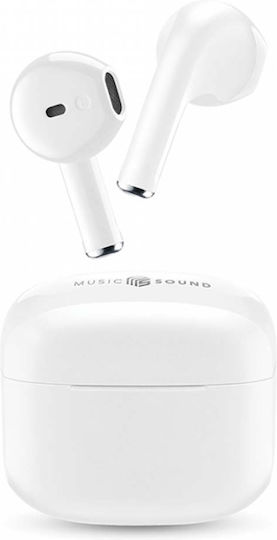 Cellular Line Swag Ohrstöpsel Bluetooth-Freisprecheinrichtung Kopfhörer mit Ladeetui Weiß