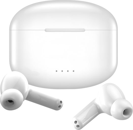 Riversong Airfly L8 In-ear Bluetooth Handsfree Ακουστικά με Θήκη Φόρτισης Λευκά