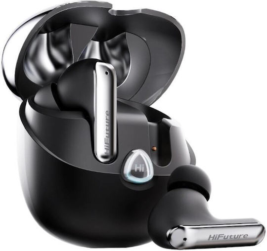 HiFuture Sonicair In-ear Bluetooth Handsfree Ακουστικά με Αντοχή στον Ιδρώτα και Θήκη Φόρτισης Μαύρα