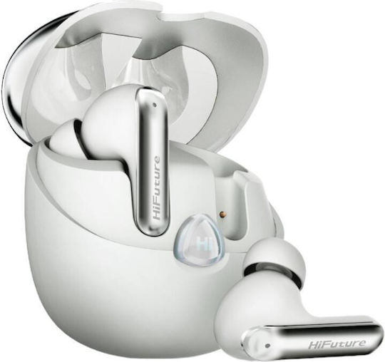 HiFuture Sonicair In-ear Bluetooth Handsfree Earphones with Sweat Resistance and Charging Case White