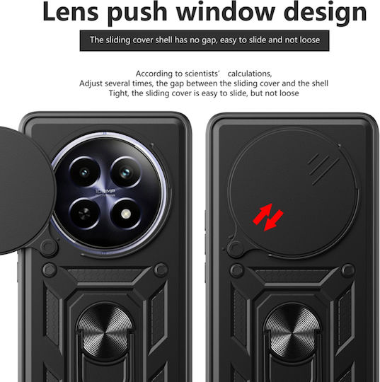 Techsuit Camshield Back Cover Σιλικόνης / Πλαστικό Μαύρο (Realme 12+)