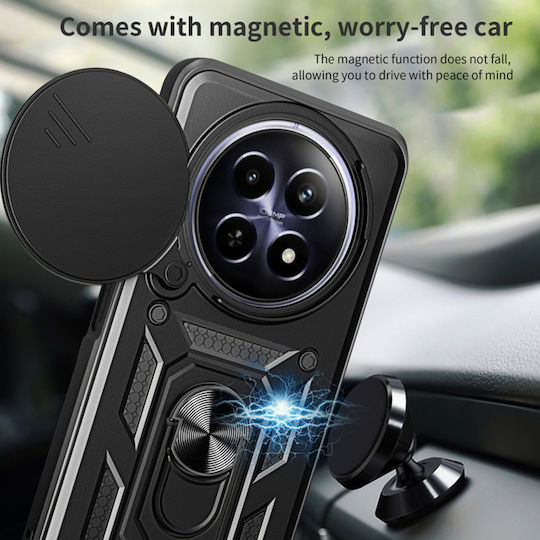 Techsuit Camshield Back Cover Σιλικόνης / Πλαστικό Μαύρο (Realme 12+)