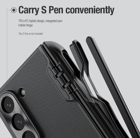 Nillkin Super Frosted Shield Fold Книга Текстил Черен (Galaxy Z Fold6)