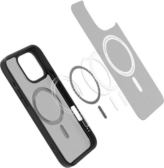 Spigen Ultra Hybrid MagFit Back Cover Πλαστικό 1.2mm Frost Black (iPhone 16 Pro Max)