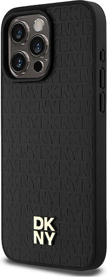 Θήκη Dkny Pu Leather Repeat Pattern Stack Logo Magsafe Case Apple Iphone 15 Pro Max 6.7" Black